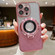 iPhone 16 Pro Electroplated Holder Gradient Glitter MagSafe Phone Case - Pink