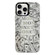 iPhone 16 Pro Electroplated Silver Series PC Protective Phone Case - Money