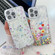iPhone 16 Pro Electroplating Flower Texture Wristband TPU Phone Case - Little Wildflower SH3