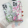 iPhone 16 Pro Electroplating Flowers Plants Texture Wristband TPU Phone Case - Bougainvillea FL8