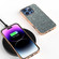 iPhone 16 Pro Electroplating Frame Colorful Glitter Phone Case - Black Green