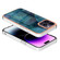 iPhone 16 Pro Electroplating Marble Dual-side IMD Phone Case - Green 017
