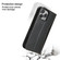 iPhone 16 Pro Fierre Shann Cowhide Leather Flip Leather Phone Case - Black