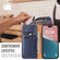 iPhone 16 Pro Fierre Shann PU Genuine Leather Texture Phone Case - Blue