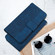 iPhone 16 Pro Geometric Embossed Leather Phone Case - Blue