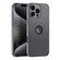iPhone 16 Pro GKK Plating Leather Wave MagSafe Phone Case - Grey