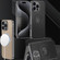 iPhone 16 Pro GKK Plating Leather Wave MagSafe Phone Case - Titanium Gray