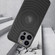 iPhone 16 Pro GKK Plating Leather Wave MagSafe Phone Case - Titanium Gray