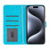 iPhone 16 Pro Glitter Powder Flip Leather Phone Case - Blue