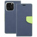 iPhone 16 Pro GOOSPERY FANCY DIARY Cross Texture Leather Phone Case - Navy Blue