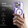 iPhone 16 Pro Ice Color Magnetic Series Magsafe Magnetic PC Hybrid TPU Phone Case - Purple