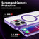 iPhone 16 Pro Ice Color Magnetic Series Magsafe Magnetic PC Hybrid TPU Phone Case - Purple