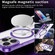 iPhone 16 Pro Ice Color Magnetic Series Magsafe Magnetic PC Hybrid TPU Phone Case - Purple