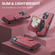 iPhone 16 Pro JEEHOOD J01 Retro Magnetic Detachable Wallet Phone Case - Red