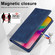 iPhone 16 Pro LC.IMEEKE RFID Anti-theft Leather Phone Case - Blue