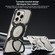iPhone 16 Pro Mechanical Gear MagSafe Holder Borderless Metal Phone Case - Gold