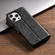iPhone 16 Pro N.BEKUS CSJ-P1 Solid Color Leather Phone Case - Black