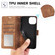 iPhone 16 Pro Orchid Butterfly Embossed Leather Phone Case - Brown