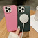 iPhone 16 Pro Pure Color Leather Magsafe Magnetic Phone Case - Brown