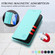 iPhone 16 Pro RC01 Dual-Folded Magnetic Suction RFID Leather Phone Case - Mint Green