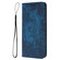 iPhone 16 Pro Retro Elephant Embossed Leather Phone Case - Blue