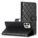 iPhone 16 Pro Rhombus Lattice Texture Leather Phone Case - Black