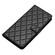 iPhone 16 Pro Rhombus Lattice Texture Leather Phone Case - Black