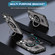 iPhone 16 Pro Ring Holder Carbon Fiber PC Hybrid TPU Phone Case - Grey