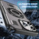 iPhone 16 Pro Ring Holder Carbon Fiber PC Hybrid TPU Phone Case - Grey