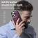 iPhone 16 Pro Shield Multi-functional MagSafe Card Bag Phone Case - Purple