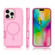 iPhone 16 Pro Shockproof MagSafe Armor PC Hybrid TPU Phone Case - Purple Pink