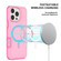 iPhone 16 Pro Shockproof MagSafe Armor PC Hybrid TPU Phone Case - Purple Pink