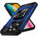 iPhone 16 Pro Shockproof Metal Holder Phone Case - Blue