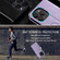 iPhone 16 Pro Simple 6-Card Wallet Leather Phone Case - Purple
