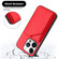 iPhone 16 Pro Skin Feel Four Card Slots Phone Case with Wrist Strap - Red