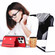 iPhone 16 Pro Skin Feel Four Card Slots Phone Case with Wrist Strap - Red