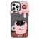 iPhone 16 Pro Skin Feeling Jelly TPU Hybrid PC Phone Case - Teacup Puppy Black