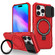 iPhone 16 Pro Sliding Camshield MagSafe Holder TPU Hybrid PC Phone Case - Red