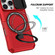 iPhone 16 Pro Sliding Camshield MagSafe Holder TPU Hybrid PC Phone Case - Red
