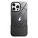 iPhone 16 Pro Slim Color Contrast MagSafe PC Transparent Phone Case - Black