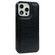 iPhone 16 Pro Solid Color Metal Buckle Card Slots Bag Phone Case - Black