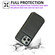 iPhone 16 Pro Solid Color Zipper 11-Card Slots Bag Phone Case with Lanyard - Grey