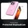iPhone 16 Pro Star Shine Series TPU + PC MagSafe Phone Case with Fold Holder - Pink