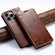 iPhone 16 Pro Suteni Baroque Calf Texture Buckle Wallet Leather Phone Case - Khaki