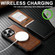 iPhone 16 Pro Suteni H19 Oil Wax 2-in-1 MagSafe Removable Card Box Back Phone Case - Brown