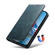 iPhone 16 Pro Suteni J02 Oil Wax Wallet Leather Phone Case - Blue