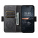iPhone 16 Pro Suteni J07 Multi-functional Horizontal MagSafe Denim Leather Phone Case - Black