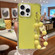iPhone 16 Pro TPU + PC + Glitter Sequins Full Coverage Phone Case with Bracelet - Yellow