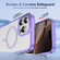 iPhone 16 Pro Translucent Frosted MagSafe Phone Case with AI Button - Purple