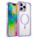 iPhone 16 Pro Transparent MagSafe Magnetic Phone Case - Purple